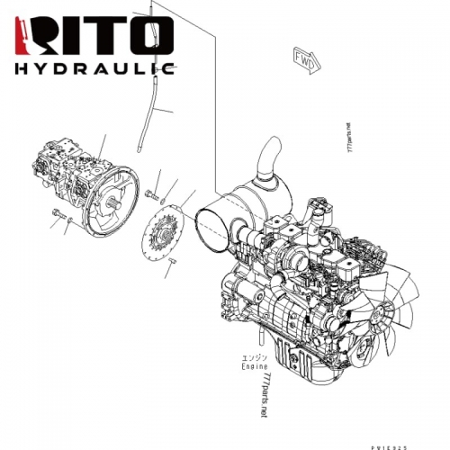 708-2L-00102 Hydraulic Pump