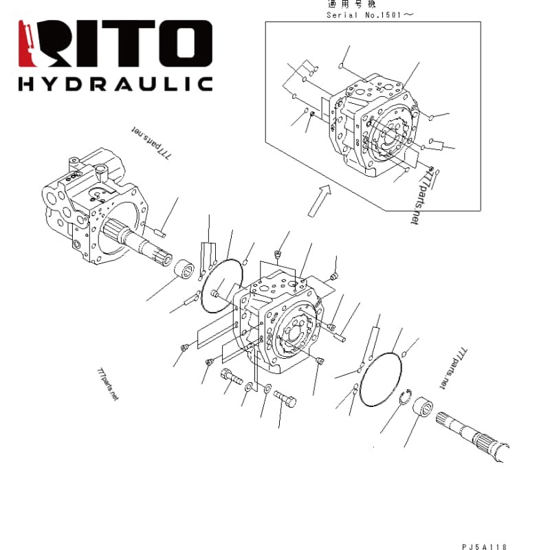 708-2L-00423 Hydraulic Pump 708-2L-00423 Hydraulic Pump