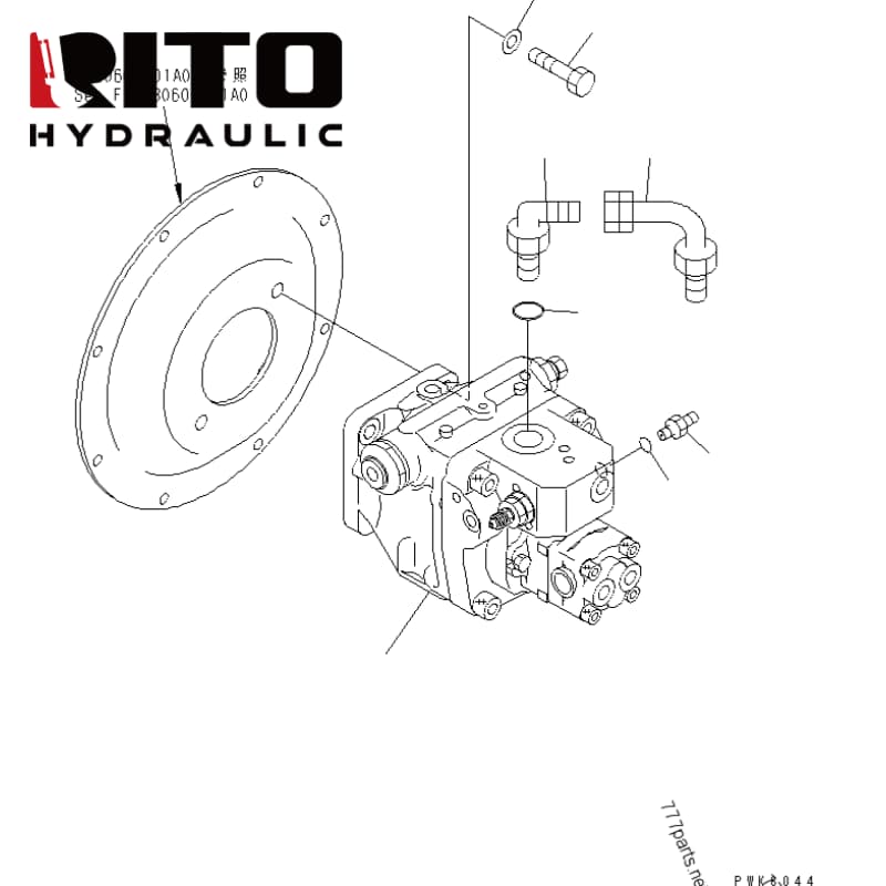 708-1T-00142 Hydraulic Pump 708-1T-00142 Hydraulic Pump