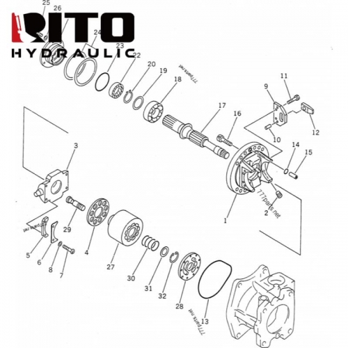 708-25-04071 Hydraulic Pump