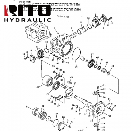 708-27-02015 Hydraulic Pump