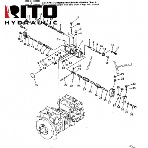 708-21-02023 Hydraulic Pump