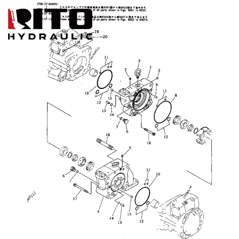 708-27-02025 Hydraulic Pump 708-27-02025 Hydraulic Pump