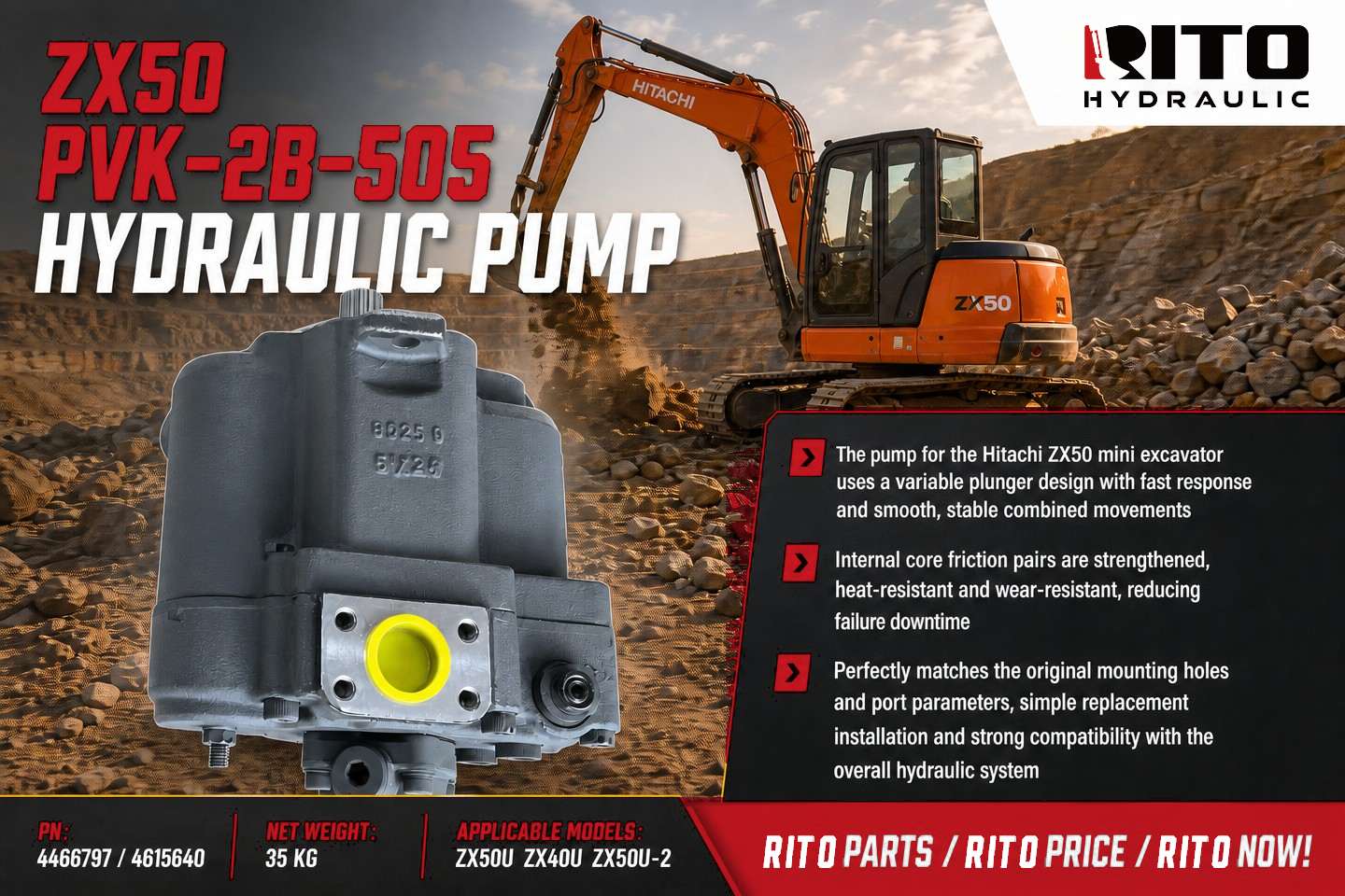 ¿Bomba hidráulica nueva, mismo problema? Por qué fallan las bombas de excavadora después del reemplazo (Guía para Hitachi ZX40 / ZX50, 2026)