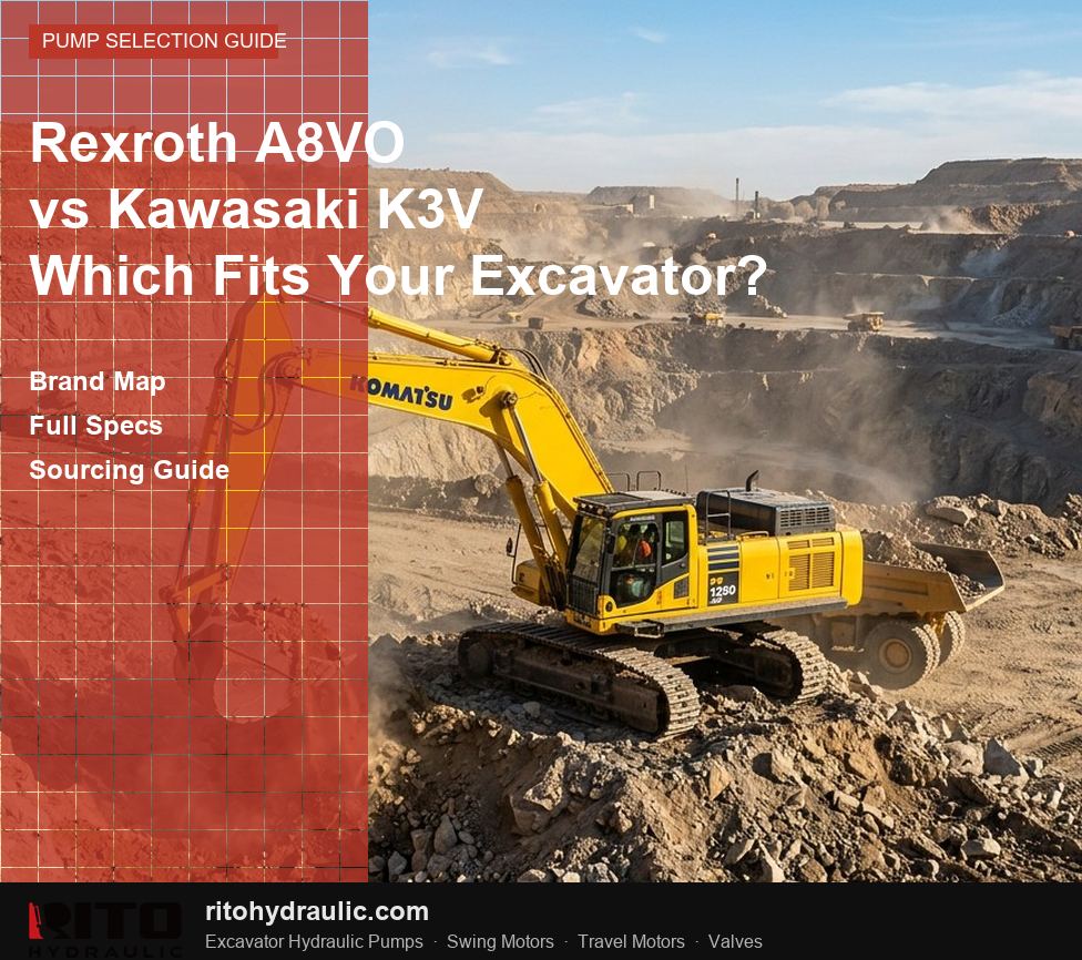 Rexroth A8VO frente a Kawasaki K3V: ¿Qué bomba hidráulica se adapta a su excavadora? (2026)