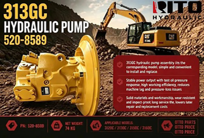 Conjunto de bomba hidráulica CAT 313GC (520-8589): Guía completa para la clase de excavadoras de 13 toneladas (2026)