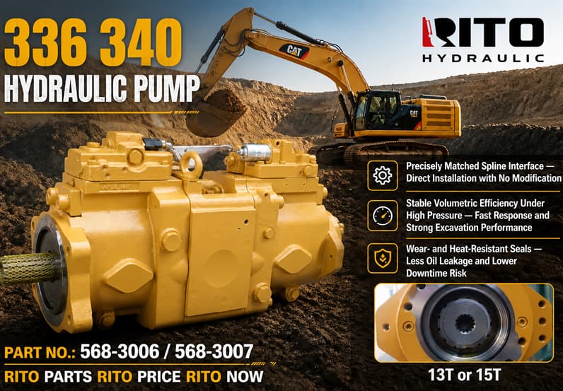 Bomba hidráulica Caterpillar 336: especificaciones completas, características y guía de compra (2026)