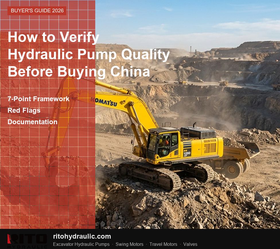 Cómo verificar la calidad de la bomba hidráulica de una excavadora antes de comprar en China: un marco de 7 puntos (2026)